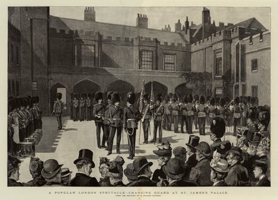 A Popular London Spectacle, Changing Guard at St James